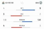 纽卡vs曼城半场数据：射门4-9、射正3-2、得分机会4-3